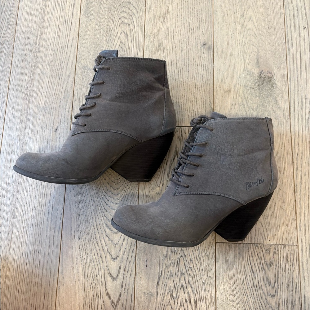 Blowfish Gray Ankle Booties - Picture 3 of 9